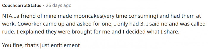 Ultimately, that's true. She decides what she shares.